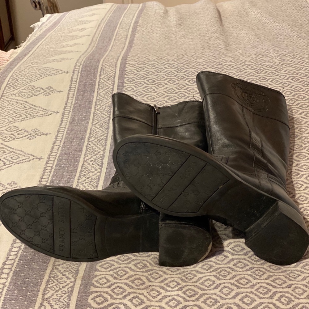 Franco Sarto Christie Riding Boot Black Leather​​​​​​​​​​ - Picture 9 of 14